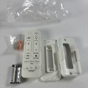 Dorsey 6-Speed Ceiling Fan Remote w/ Light Dimmer Damp Rated Black NEW Open Box